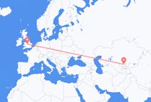 Flights from Shymkent, Kazakhstan to Birmingham, England
