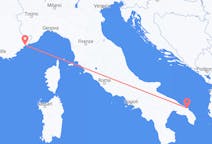 Flights from Brindisi, Italy to Nice, France