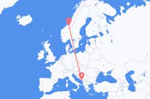 Flights from Trondheim to Tivat