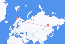Flights from Neryungri, Russia to Narvik, Norway