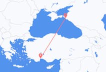 Vols depuis la ville d'Anapa vers la ville d'Antalya