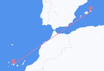 Flyrejser fra Santa Cruz de Tenerife, Spanien til Mahon, Spanien