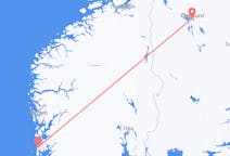 Flights from Haugesund, Norway to Östersund, Sweden