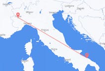 Flug frá Bari, Ítalíu til Tórínó, Ítalíu