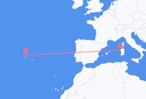 Flights from Graciosa, Portugal to Alghero, Italy