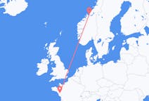 Flights from Ørland, Norway to Nantes, France