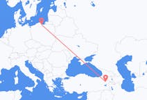 Flights from Ağrı, Turkey to Gdańsk, Poland