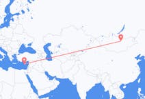 Flights from Ulaanbaatar in Mongolia to Paphos in Cyprus