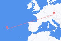 Flights from Horta, Azores, Portugal to Linz, Austria