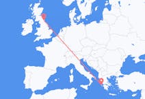 Flights from Cephalonia, Greece to Newcastle upon Tyne, England