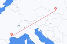Vols de Montpellier à Cracovie