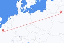Vluchten van Minsk, Belarus naar Parijs, Frankrijk