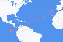 Flyg från Baltra Island, Ecuador till Funchal, Portugal