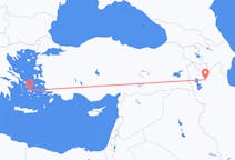Рейсы из Тебриза, Иран в Наксос, Греция