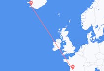 프랑스 베르주락에서 출발해 아이슬란드 레이캬비크로(으)로 가는 항공편