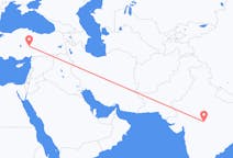 出发地 印度出发地 博帕尔目的地 土耳其開塞利的航班