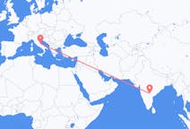 Vluchten van Hyderabad, India naar Pescara, Italië