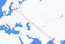 Flyreiser fra Magway, Myanmar (Burma) til Vasa, Finland