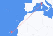 Flyreiser fra Boa Vista, Kapp Verde til Ajaccio, Frankrike