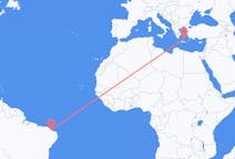 Flights from Aracati to Santorini
