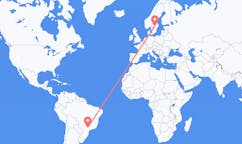 Flights from Bauru, Brazil to Örebro, Sweden