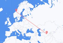 Flyreiser fra Bukhara, Usbekistan til Trondheim, Norge