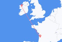 Flyg från Knock, County Mayo, Irland till Bordeaux, Frankrike