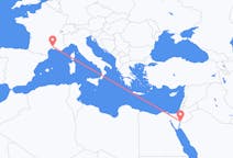 Flüge von Aqaba, Jordanien nach Nîmes, Frankreich