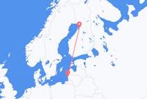 Loty z Połąga, Litwa do Oulu, Finlandia