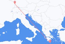 Flyreiser fra Kythira, Hellas til Strasbourg, Frankrike