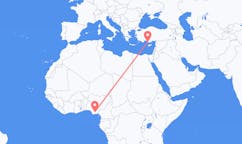 Flights from Owerri, Nigeria to Gazipaşa, Turkey