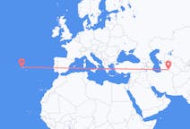 Flyrejser fra Asjkhabad, Turkmenistan til Santa Cruz da Graciosa, Portugal