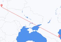 ロシアのマハチカラからから、ポーランドのワルシャワまでのフライト