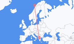 Flights from Bodø, Norway to Patras, Greece