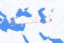 Flyg från Asjchabad, Turkmenistan till Santorini, Grekland