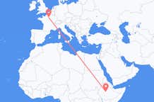 Flights from Addis Ababa to Paris