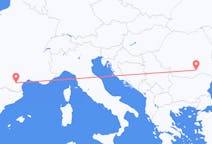 Flyg från Bukarest, Rumänien till Carcassonne, Frankrike