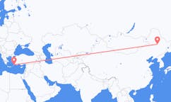 Flights from Daqing to Rhodes