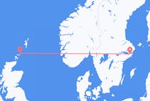 从北罗纳德赛岛市飞往斯德哥尔摩市的机票