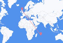 Flights from Rodrigues, Mauritius to Edinburgh, the United Kingdom