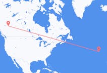 Flyrejser fra Dawson Creek, Canada til Ponta Delgada, Portugal