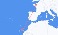 Flights from Las Palmas in Spain to Nantes in France