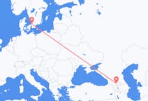 Flyreiser fra Tbilisi, Georgia til Angelholm, Sverige