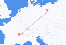 Flights from Poznań, Poland to Lyon, France