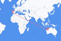 Flyg från Newman, Australien till Faro District, Portugal