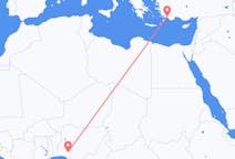 Flyreiser fra Akure, Nigeria til Dalaman, Tyrkia
