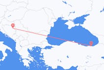 ボスニア・ヘルツェゴビナのから トゥズラ、トルコのへ トラブゾンフライト