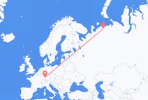 Flights from Naryan-Mar, Russia to Stuttgart, Germany