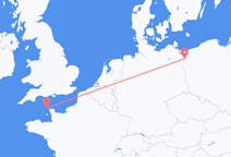 Flights from Alderney, Guernsey to Szczecin, Poland