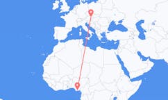Flyg från Port Harcourt, Nigeria till Vienna, Österrike